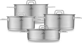 Jumbo Montreal 8 Parça Mat Çelik Tencere Seti