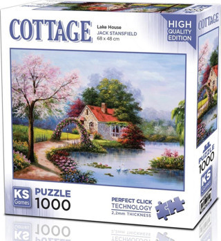 Ks Games 1000 Parça Göl Evi Puzzle - Jack Stansfield