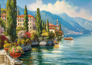 Ks Games 1000 Parça İtalya Manzarası Puzzle - Jin Park