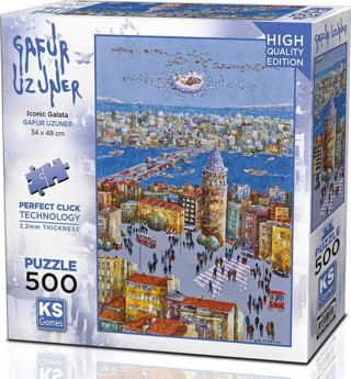 Ks Games 500 Parça Galata Kulesi Puzzle - Gafur Uzuner
