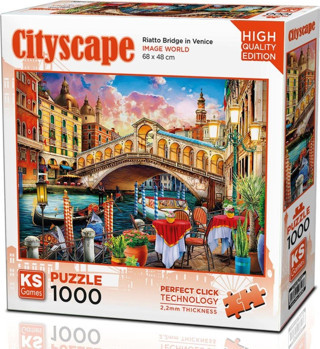 Ks Games 1000 Parça Venedik Rialto Köprüsü Puzzle