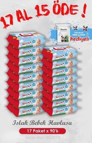 17 Al 15 Öde Islak Bebek Havlusu 90'lı ve Rosie