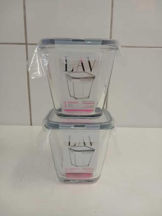 Lav Fresco Cam Kilitli Saklama Kabı 2'Li Set 700Cc Frs-228