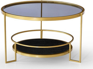 EDMONDA EVAKSESUAR FİESTA GOLD ORTA SEHPA FÜME CAM