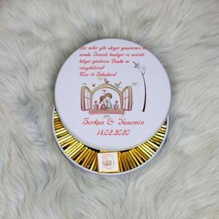 Hediyelen Sevgiliye Hediye Metal Kutuda Çikolata 100 Adet 034