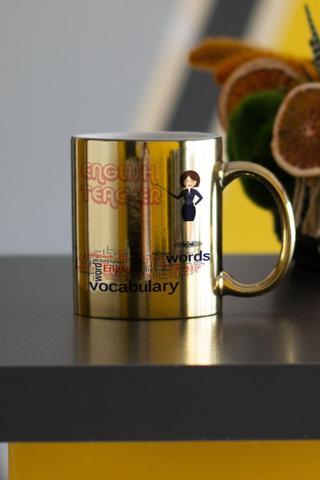 Hediyelen English Teacher Gold Kupa Bardak