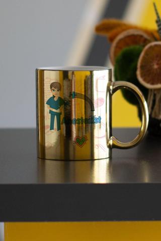 Hediyelen Anestezist Gold Kupa Bardak