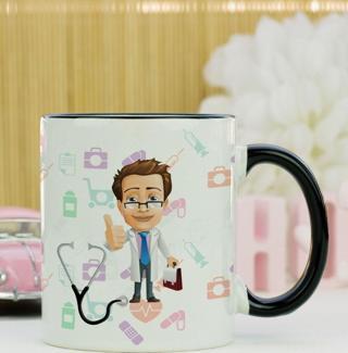 Hediyelen Doktor Kupa Bardak Siyah