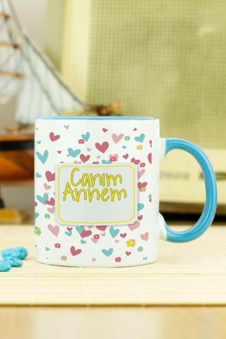 Hediyelen Canım Annem Kupa Bardak Mavi