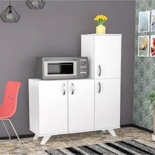 Bmdekor Çok Amaçlı Dolap Raks Beyaz