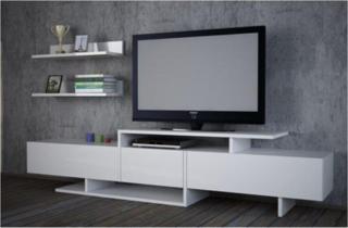 Bmdekor Tv Ünitesi Yavru Beyaz