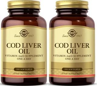 Cod Liver Oil 100 Kapsül 2 Adet