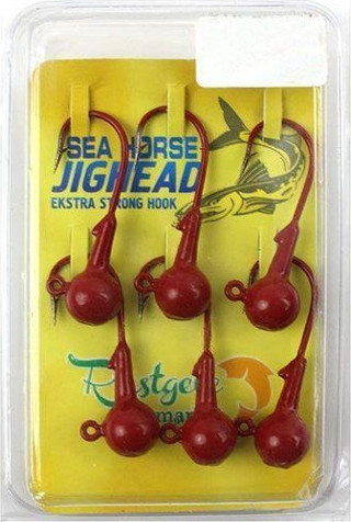 Sea Horse Jighead 2/0 7 Gr 1881  Kırmızı 6 Pcs