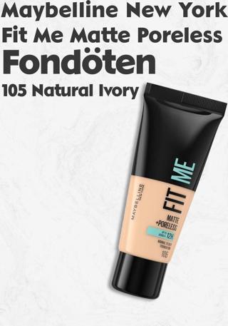 Maybelline Fit Me Matte Poreless Fondöten 105 Natural Ivory