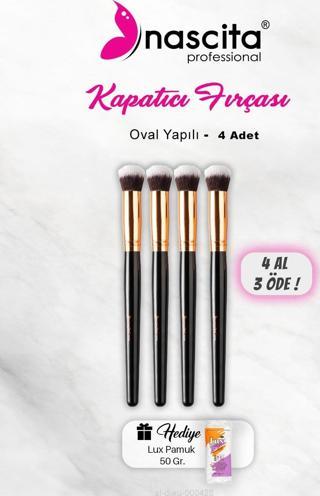 4 AL 3 ÖDE Nascita Oval Yapılı Kapatıcı Fırçası, Pamuk Hediyeli