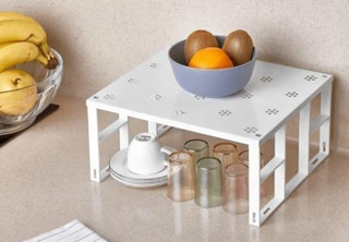 Organizer Dolap Içi Raf Düzenleyici Metal Beyaz 2 Adet