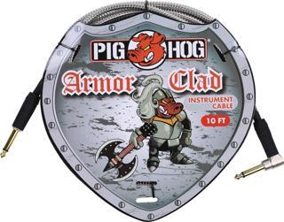 Pig Hog Armor Clad Enstrüman Kablosu (3 Metre Straight - Right Angle)