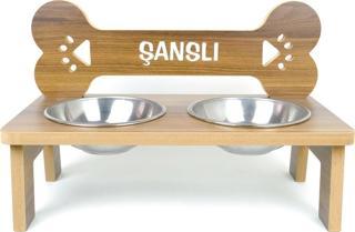 Köpek büyük ırk Mama Standı (18 mmMDF  (1000 ML Çelik) 