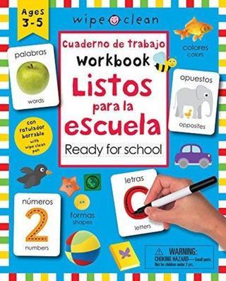 Wipe Clean: Bilingual Workbook Ready for School / Cuaderno de trabajo listos para la escuela : Ages - Roger Priddy - St Martin's Press