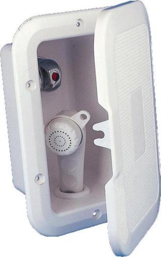 Nuova Rade Case Side-mount, w/Shower, w/o Lid, 3m Hose, White