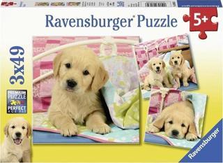 Ravensburger 49 Parça Puzzle Puppies 3'lü 80656