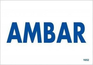 Amabar Uyarı Levhası 17,5x25 KOD:1652