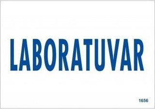 Laboratuvar Uyarı Levhası 17,5x25 KOD:1656