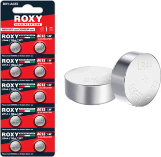 Ayt Roxy RXY AG13 Lr44 Lr1154 Lr357 1.5 Volt Alkaline Düğme Pil 10 LU Paket Saat Pili