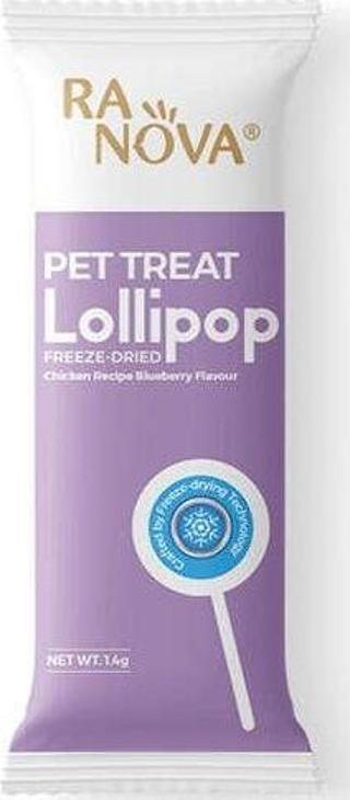 Ranova Yaban Mersini Aromalı Dondurularak Kurutulmuş Kedi Ödülü Lolipop 1.4 Gr