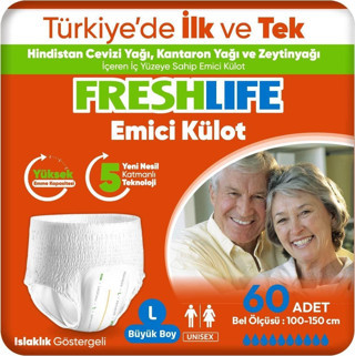 Freshlife Large Emici Külot 30’Lu 2 Paket (60 Adet)
