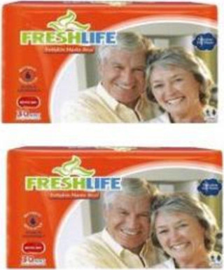 Freshlife Yetişkin Hasta Bezi Bağlamalı Large-Büyük Boy 60 Adet (30 x 2 Adet)