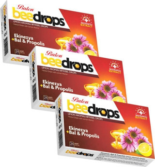 Balen Beedrops Ekinezya+Bal-Propolis Limon Aromalı 24 Drops X 3 Kutu