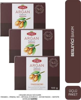 Otacı Argan Sabun Üçlü Paketi