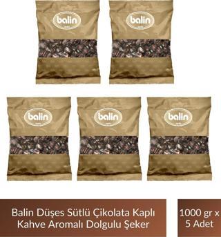 Balin Düşes Çikolata Kaplı Kahve Aromalı Sert Şeker 1000 gr x 5 Adet