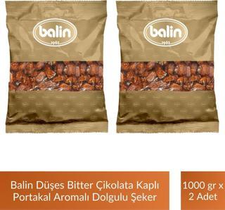 Balin Düşes Çikolata Kaplı Portakal Aromalı Sert Şeker 1000 gr x 2 Adet