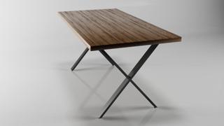 Doffo X Model Metal Ayak Seti Siyah Metal Masa Ayağı