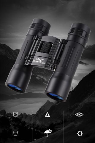 Ecuy Katlanabilir Taşınabilir Dürbün 25Mm Cam Mercekli Askılı Taşıma Çantalı Uv Korumalı Lens 10X Dürbün