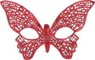 Kırmızı Dantel Masquerade Maskesi 7 No TdrTR