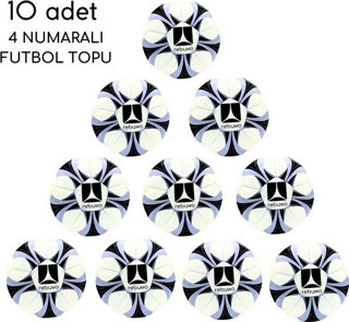 Rebuwo El Dikişli Futbol Topu 4 Numara Futbol Topu Sert Zemin Futbol Topu 10 Adet 