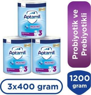 Aptamil Prosyneo 3 Çocuk Devam Sütü 400 gr 1 Yaş+ x 3 Adet
