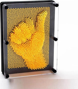 Klon El Modeli 3d Heykel Çerçeve Oyuncak Sihirli iğneli Eğitici Hayal Geliştirici Pinart 20*15cm