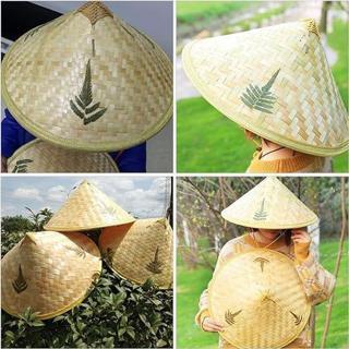 Nessiworld Naturel Renk Cambodia Kamboçyalı Vietnam Şapkası PVC Hasır