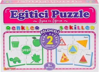 Nessiworld 7194 Çark Puzzle Renkler Şekiller -Dıytoy