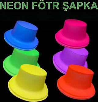 Nessiworld Neon Partisi Turuncu Renk Plastik Fötr Şapka