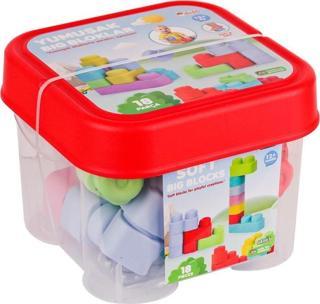 Nessiworld 04007 Yumuşak Big Bloklar Kova 18 Parça -Dede