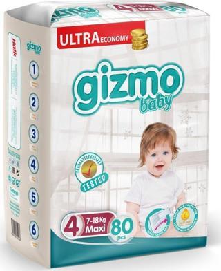 Bebek Bezi Ultra Eco Paket 4 Numara Maxi 80 Adet