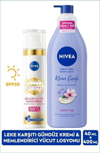 Luminous630 Thiamidol Etkili Leke Karşıtı Gündüz Yüz Kremi 40ml Ve Nemlendirici Vücut Losyonu 400ml