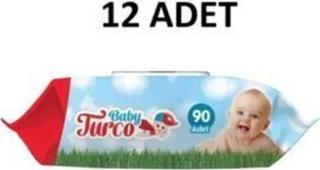 Baby Turco Islak Bebek Havlusu 12x90'lı