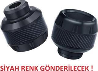 Aras Moto Motosiklet ,Scooter Ön Teker Koruma Takozu Karbon Detaylı (Siyah Renk) 16 Mm Millere Uygun-
