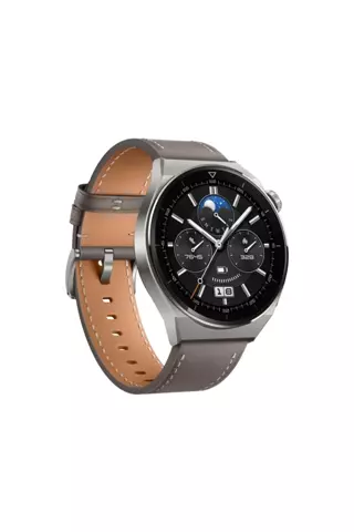 Huawei Huaweı Watch Gt3 Pro 46mm (TİTANYUM KASA - GRİ DERİ KAYIŞ)